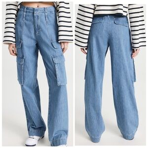 FRAME Relaxed Straight Cargo Jeans
